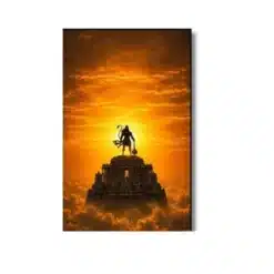 hanuman sunrise temple a4 ntr print