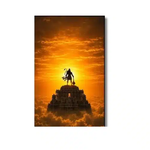 hanuman sunrise temple a4 ntr print