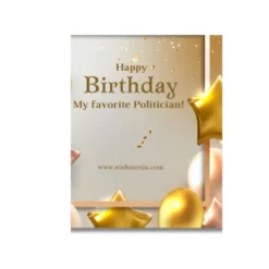 happy birthday political leader a4