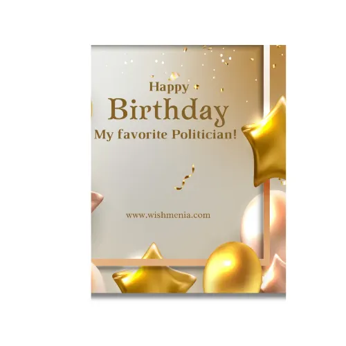 happy birthday political leader a4