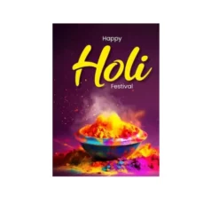 holi festival a4 poster