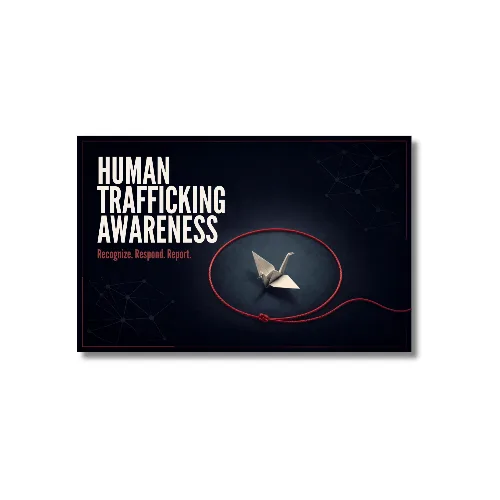 human trafficking card