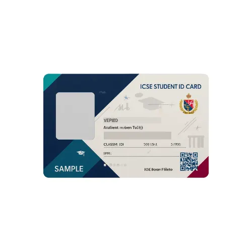 icse student id card pvc