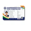 independence day pvc card school