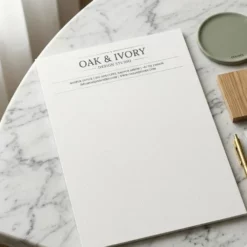 interior designer letterhead a4 print