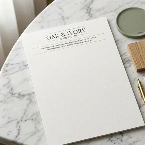 interior designer letterhead a4 print