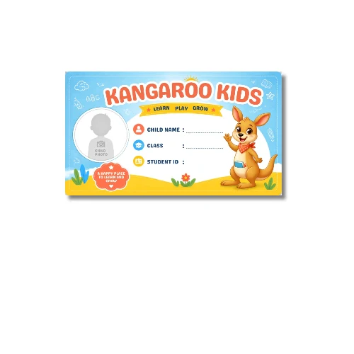 kangaroo kids card