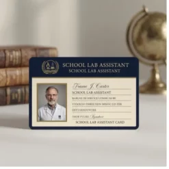 lab assistant pvc card school