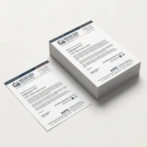 manufacturing company letterhead 500 copies