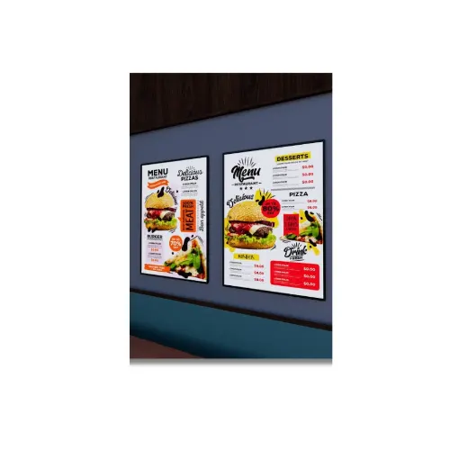 menu board a4 poster — restaurant