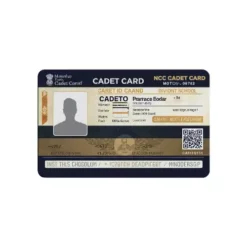 ncc cadet id card pvc