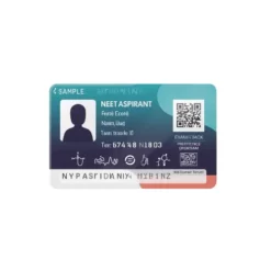 neet aspirant id card pvc