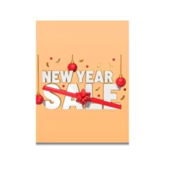new year offer shop a4 poster