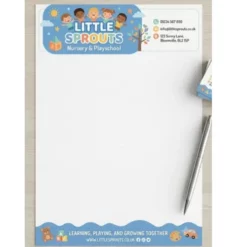 nursery playschool letterhead a4 100