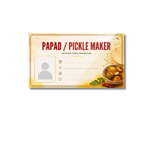papad pickle maker card