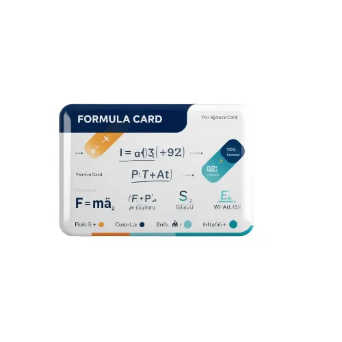 physics formula pvc card