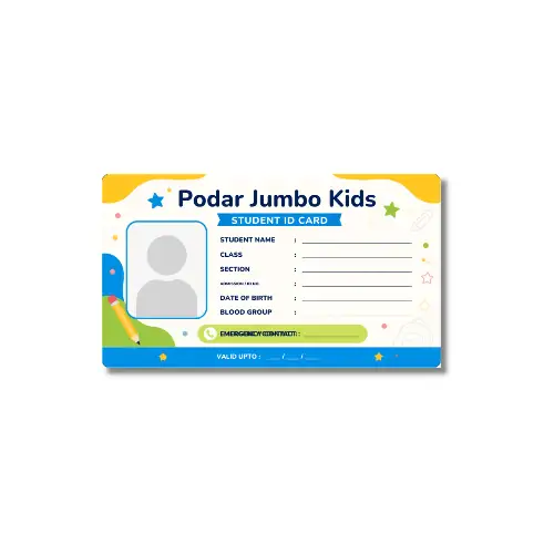 podar jumbo kids card