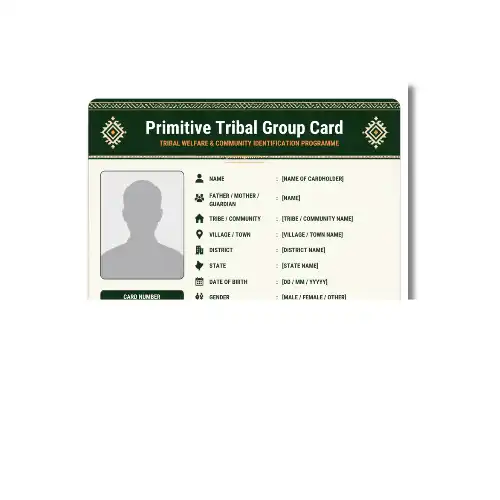 primitive tribal group card