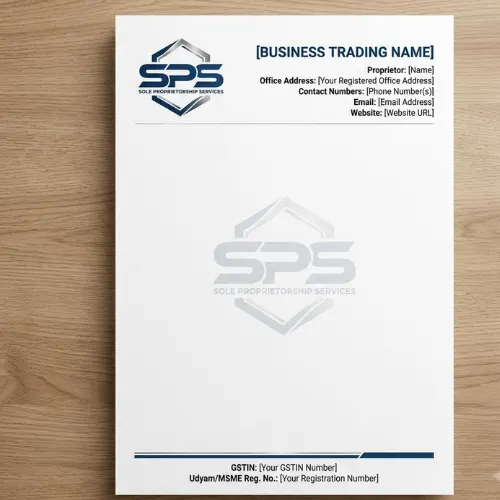 proprietorship letterhead a4 100 copies