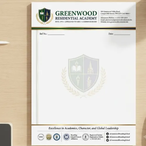 residential school letterhead a4 500