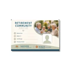retirement community card