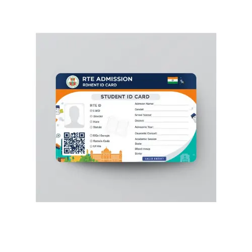 rte admission student pvc card