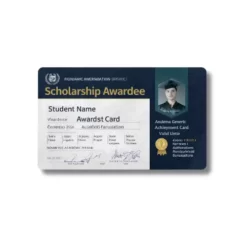 scholarship awardee pvc card