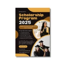 scholarship winner a4 poster