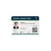school admin staff pvc card