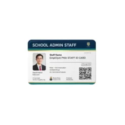 school admin staff pvc card