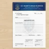 school leave letter format letterhead