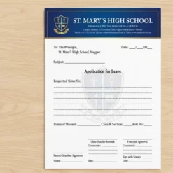 school leave letter format letterhead