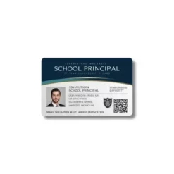 school principal pvc id card