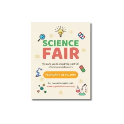 science fair exhibition a4 poster