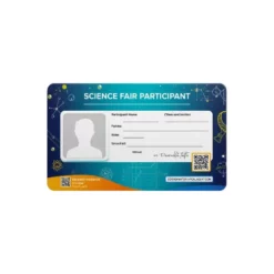 science fair participant pvc card