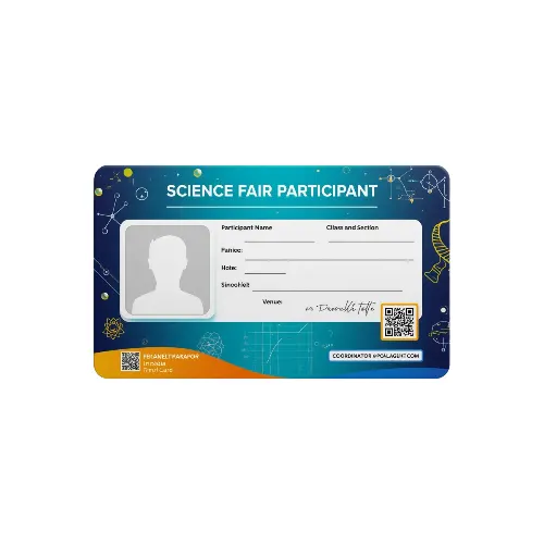 science fair participant pvc card