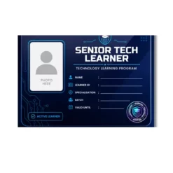 senior tech learner card