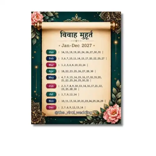 shubh muhurat wedding 2027 a4 ntr