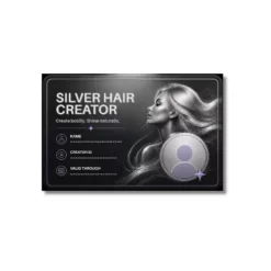 silver hair creator card