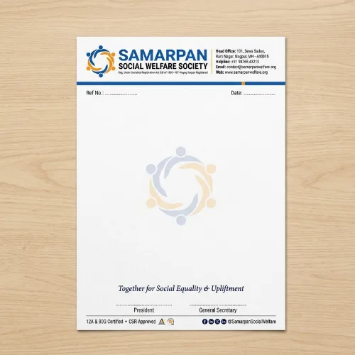 social organisation letterhead a4 100