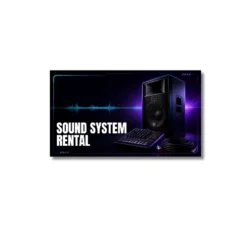 sound system rental card