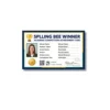 spelling bee winner pvc card