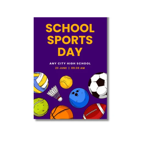 sports day event a4 poster