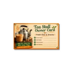 tea stall owner card