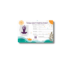 yoga day participant pvc card