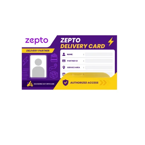 zepto delivery card