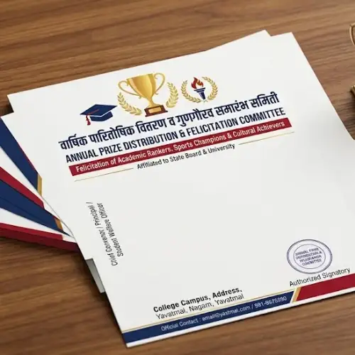Annual Prize Distribution Letterhead A4