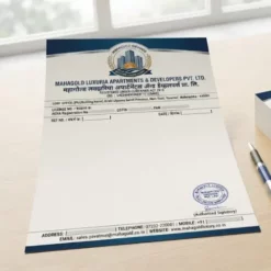 apartment flat developer letterhead a4