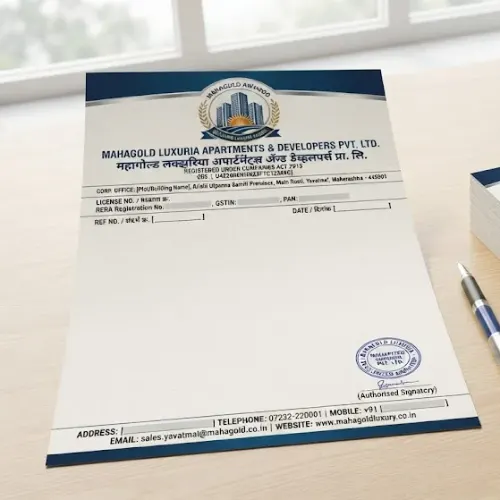apartment flat developer letterhead a4