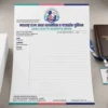asha health worker letterhead a4